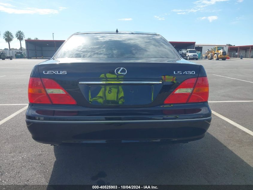 2001 Lexus Ls 430 VIN: JTHBN30F110043648 Lot: 40525903