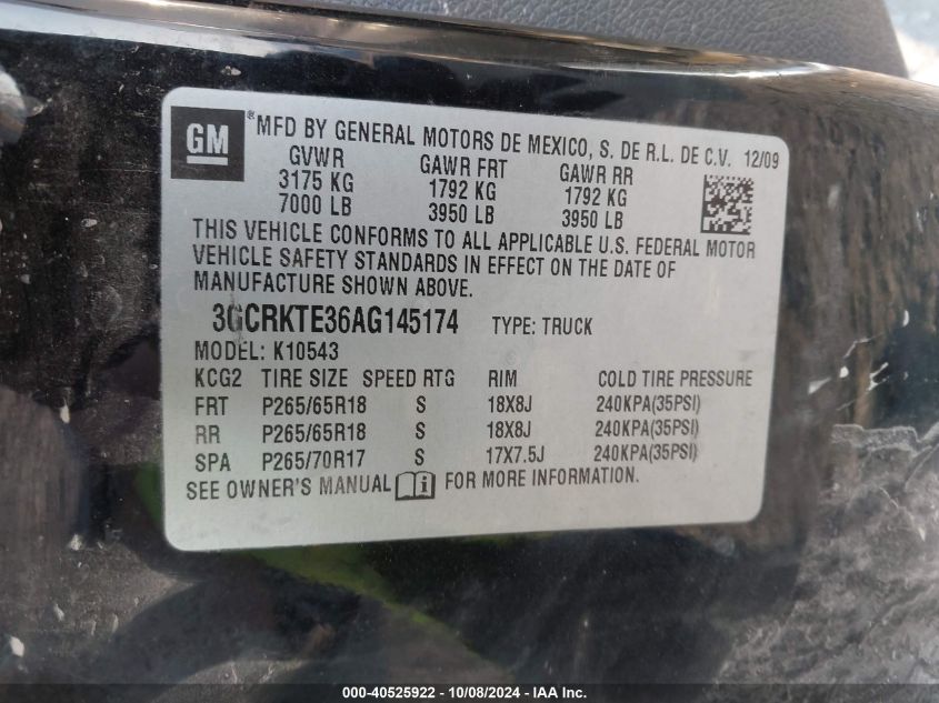 VIN 3N1CP5BV0RL482339 2010 CHEVROLET SILVERADO 1500 no.9