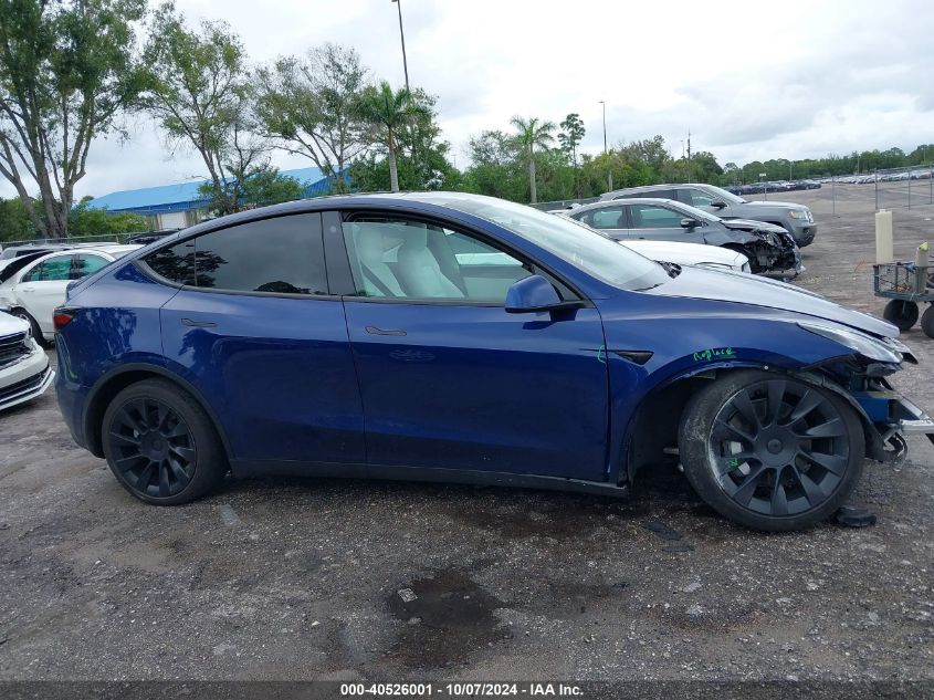 2021 Tesla Model Y Long Range Dual Motor All-Wheel Drive VIN: 5YJYGDEE4MF243120 Lot: 40526001