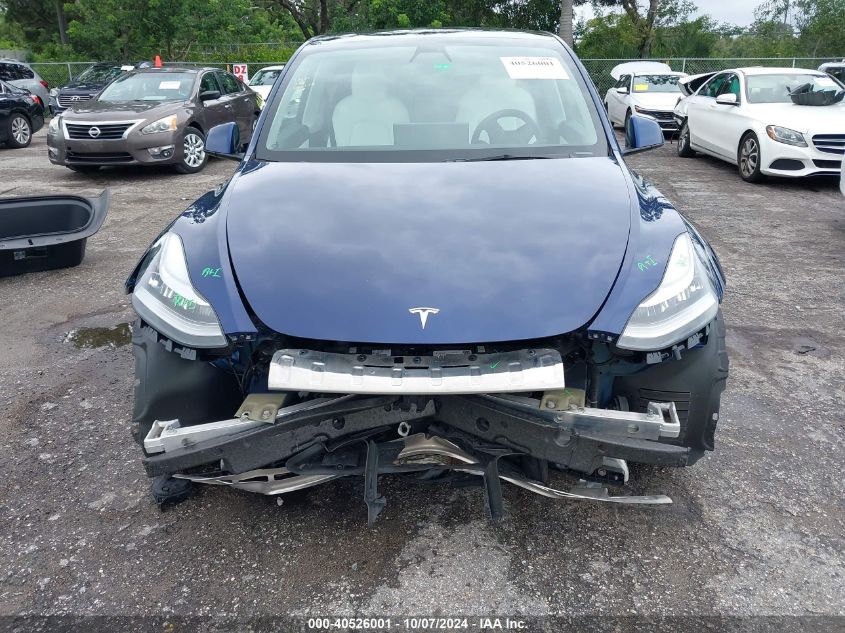 2021 Tesla Model Y Long Range Dual Motor All-Wheel Drive VIN: 5YJYGDEE4MF243120 Lot: 40526001