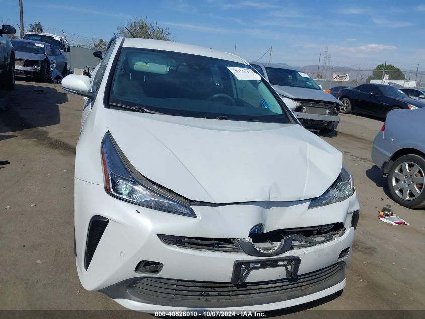 2021 Toyota Prius Le VIN: JTDKAMFU7M3135133 Lot: 40526010