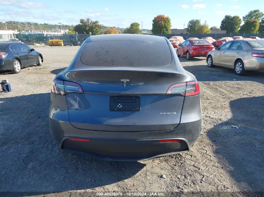 2023 Tesla Model Y Awd/Long Range Dual Motor All-Wheel Drive VIN: 7SAYGDEEXPF766262 Lot: 40526076