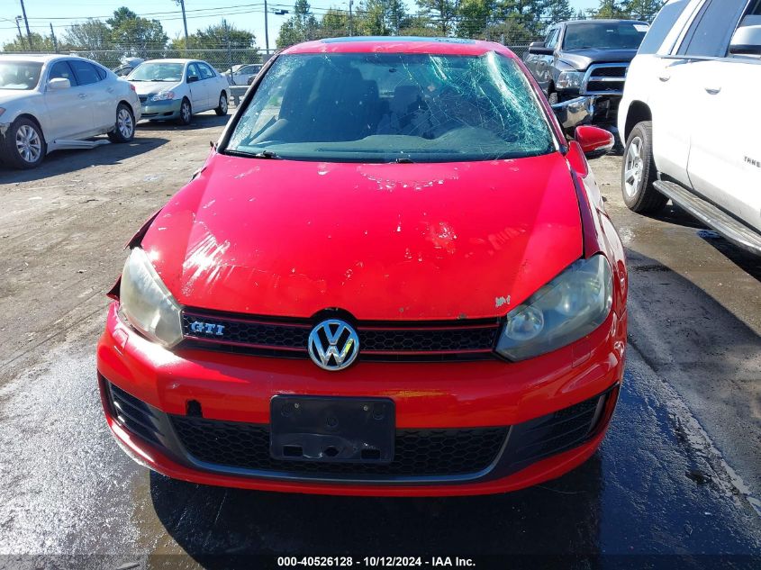 2011 Volkswagen Gti 2-Door VIN: WVWFV7AJ3BW193725 Lot: 40526128