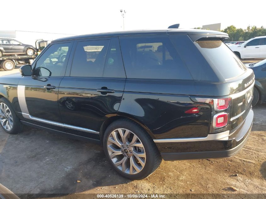 2018 Land Rover Range Rover 3.0L V6 Supercharged Hse VIN: SALGS2SV9JA508663 Lot: 40526139