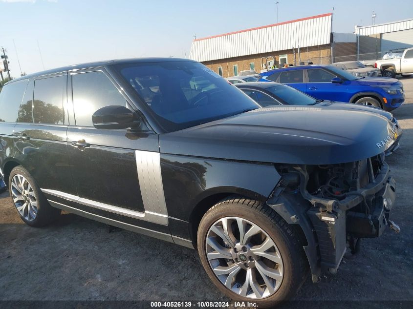 2018 Land Rover Range Rover 3.0L V6 Supercharged Hse VIN: SALGS2SV9JA508663 Lot: 40526139