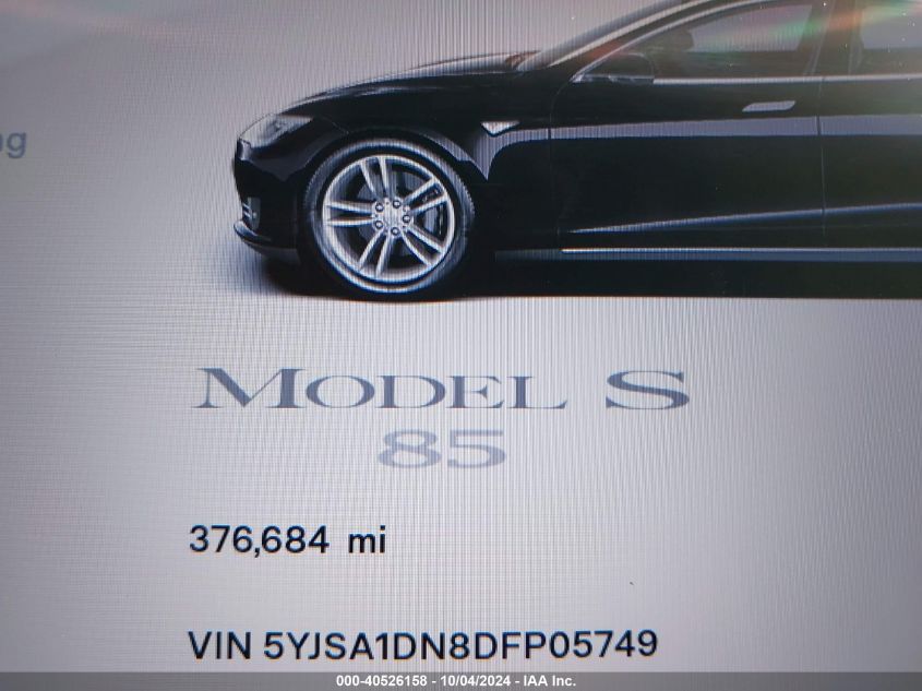 5YJSA1DN8DFP05749 2013 Tesla Model S