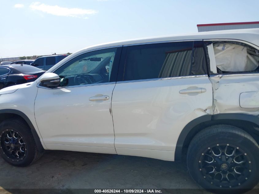 5TDZZRFH8HS204486 2017 Toyota Highlander Le/Le Plus