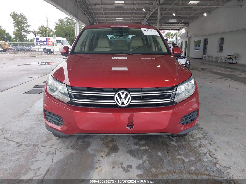 2016 Volkswagen Tiguan S/Se/Sel/R-Line VIN: WVGAV7AX5GW056948 Lot: 40526275