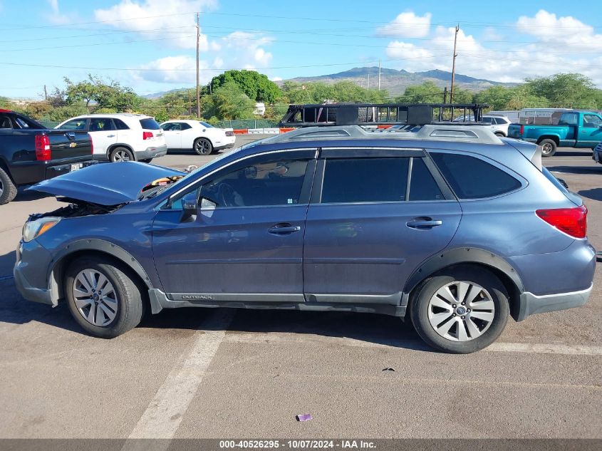 2015 Subaru Outback 2.5I Premium VIN: 4S4BSAFC0F3229744 Lot: 40526295