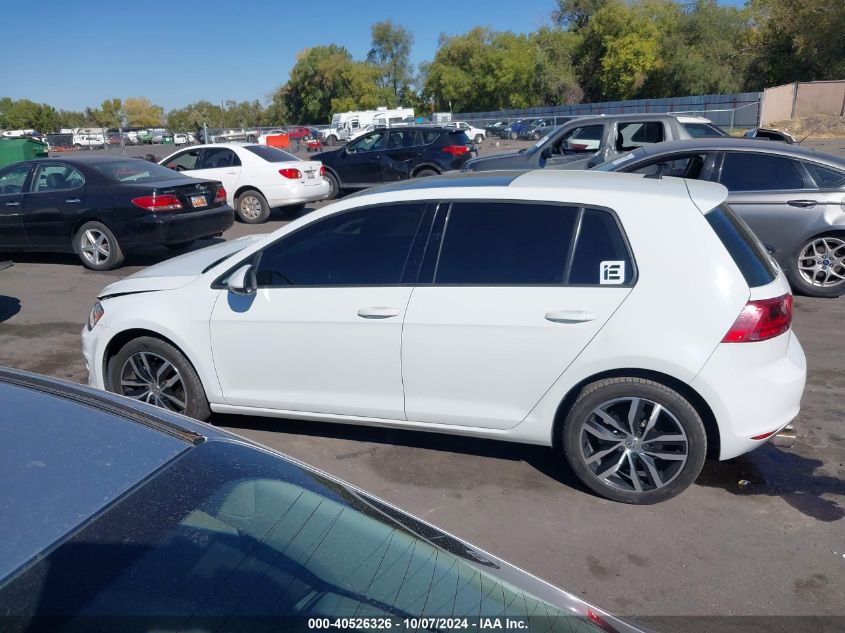 2015 Volkswagen Golf Tsi Se 4-Door VIN: 3VW217AU3FM043038 Lot: 40526326