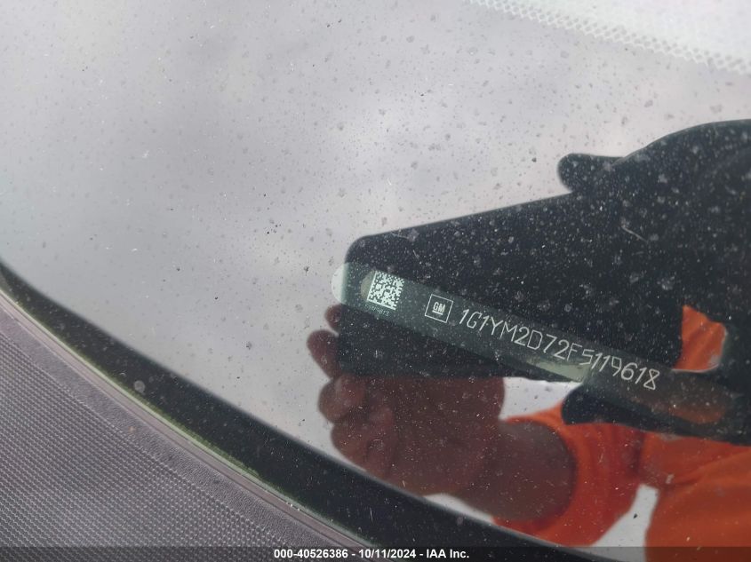 2015 Chevrolet Corvette - 1G1YM2D72F5119618