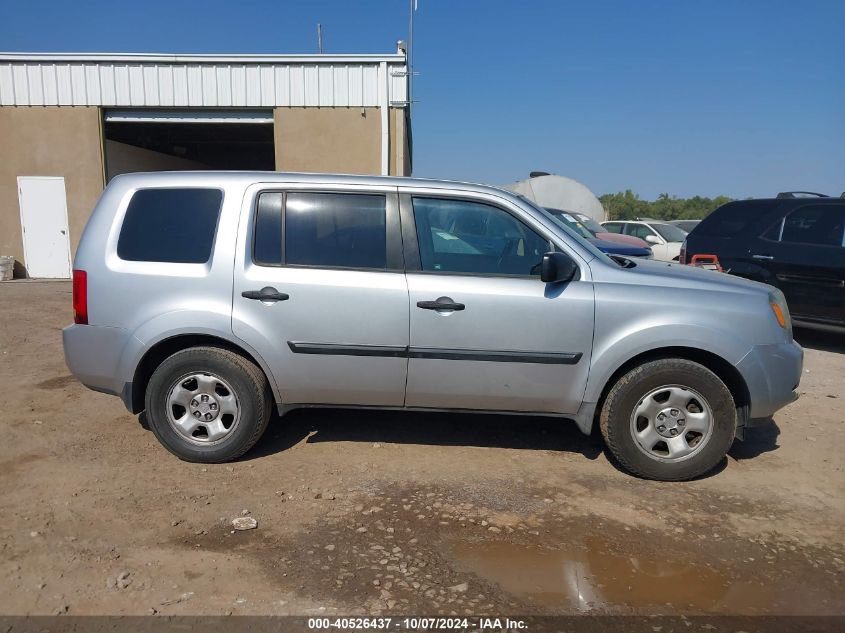 2010 Honda Pilot Lx VIN: 5FNYF3H22AB017698 Lot: 40526437