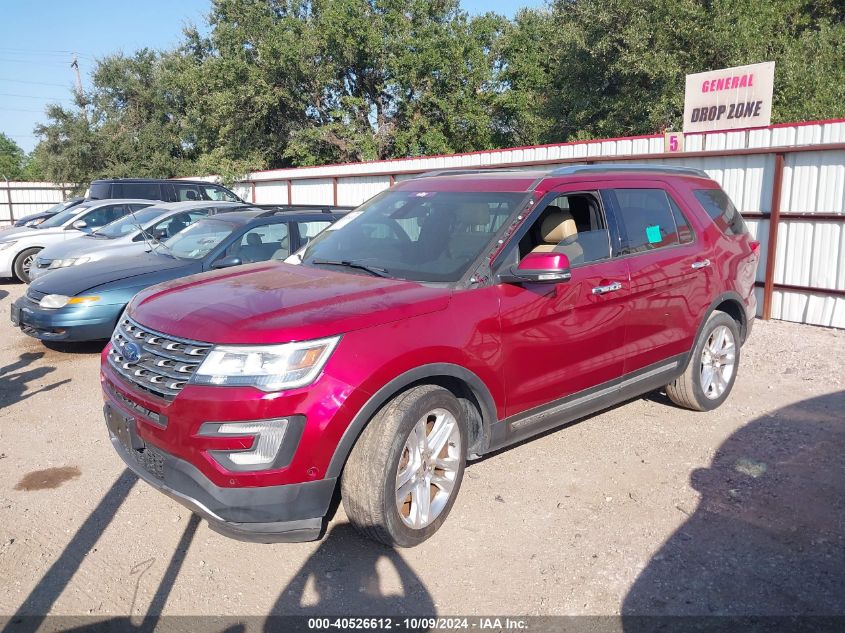 1FM5K7F88HGD39741 2017 FORD EXPLORER - Image 2