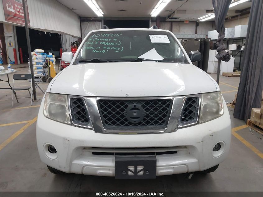 2011 Nissan Pathfinder Sv VIN: 5N1AR1NN9BC633940 Lot: 40526624