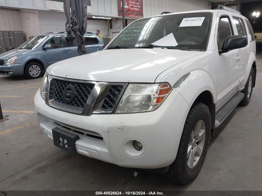 2011 Nissan Pathfinder Sv VIN: 5N1AR1NN9BC633940 Lot: 40526624