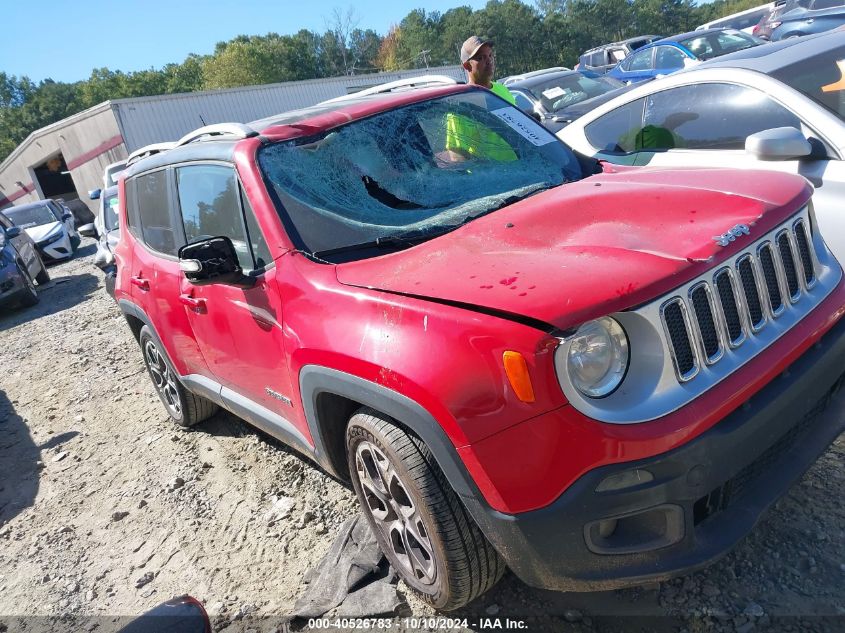 2016 Jeep Renegade Limited VIN: ZACCJADT3GPC84653 Lot: 40526783