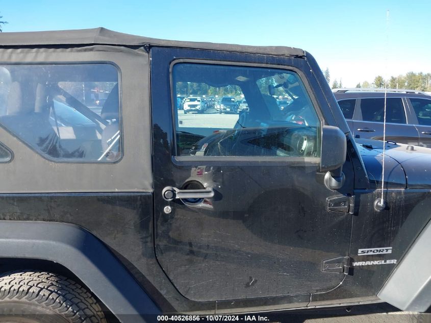 2013 Jeep Wrangler Sport VIN: 1C4AJWAG1DL669382 Lot: 40526856