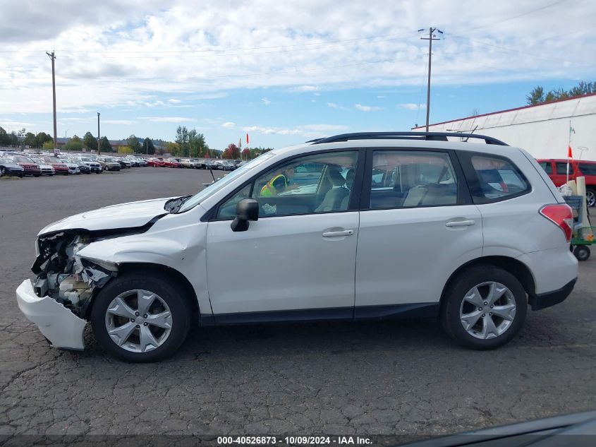 2015 Subaru Forester 2.5I VIN: JF2SJABCXFH492261 Lot: 40526873