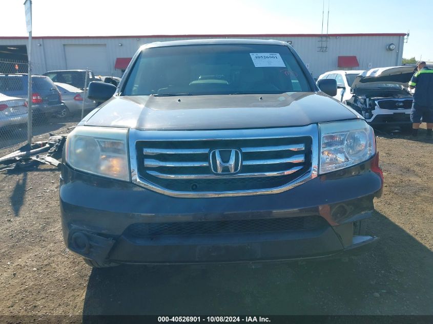 2014 Honda Pilot Lx VIN: 5FNYF4H27EB046545 Lot: 40526901