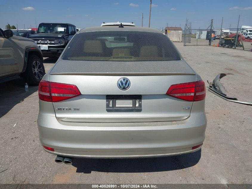 3VWLA7AJXFM295315 2015 Volkswagen Jetta 2.0L Tdi Se