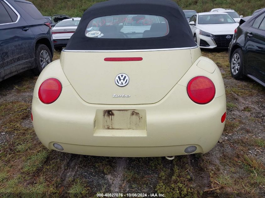 2003 Volkswagen New Beetle Gls 1.8T VIN: 3VWCD21Y03M321715 Lot: 40527076