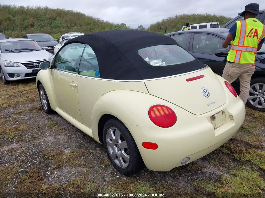 2003 Volkswagen New Beetle Gls 1.8T VIN: 3VWCD21Y03M321715 Lot: 40527076