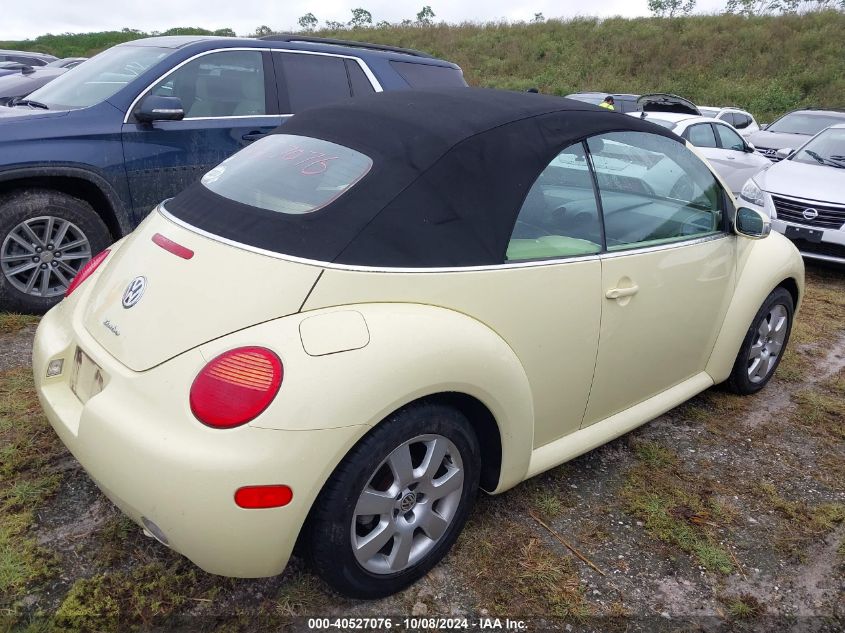 2003 Volkswagen New Beetle Gls 1.8T VIN: 3VWCD21Y03M321715 Lot: 40527076