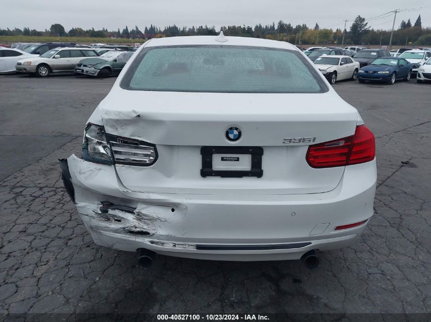 2014 BMW 335I VIN: WBA3A9C51EF478662 Lot: 40527100