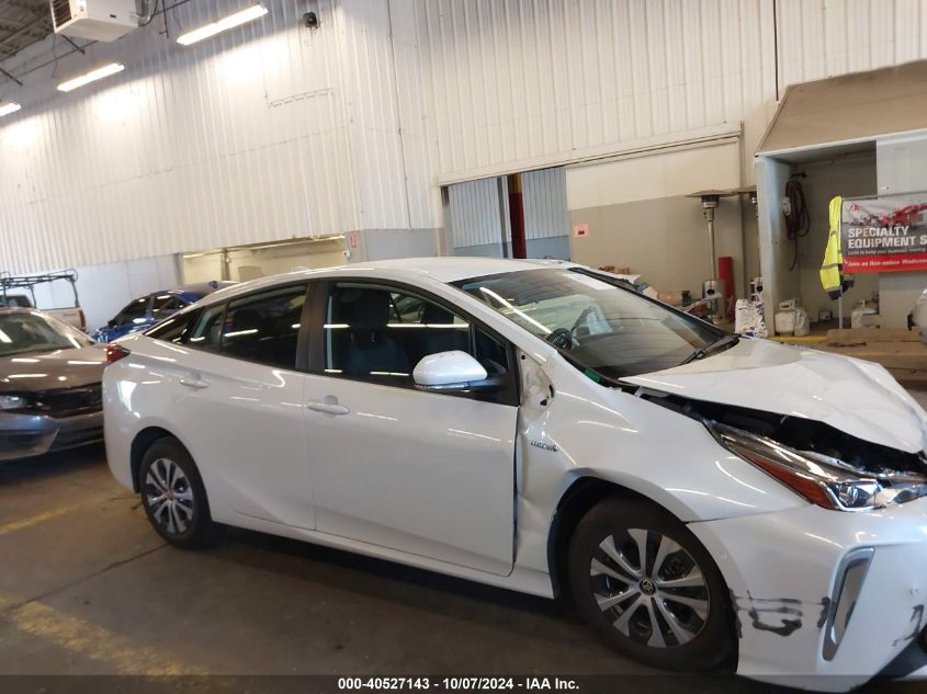 2021 Toyota Prius Le Awd-E VIN: JTDL9MFU1M3028916 Lot: 40527143