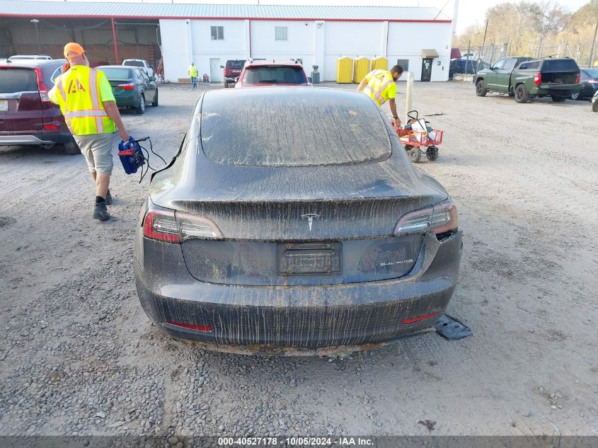 2022 Tesla Model 3 Long Range Dual Motor All-Wheel Drive VIN: 5YJ3E1EB8NF203743 Lot: 40527178