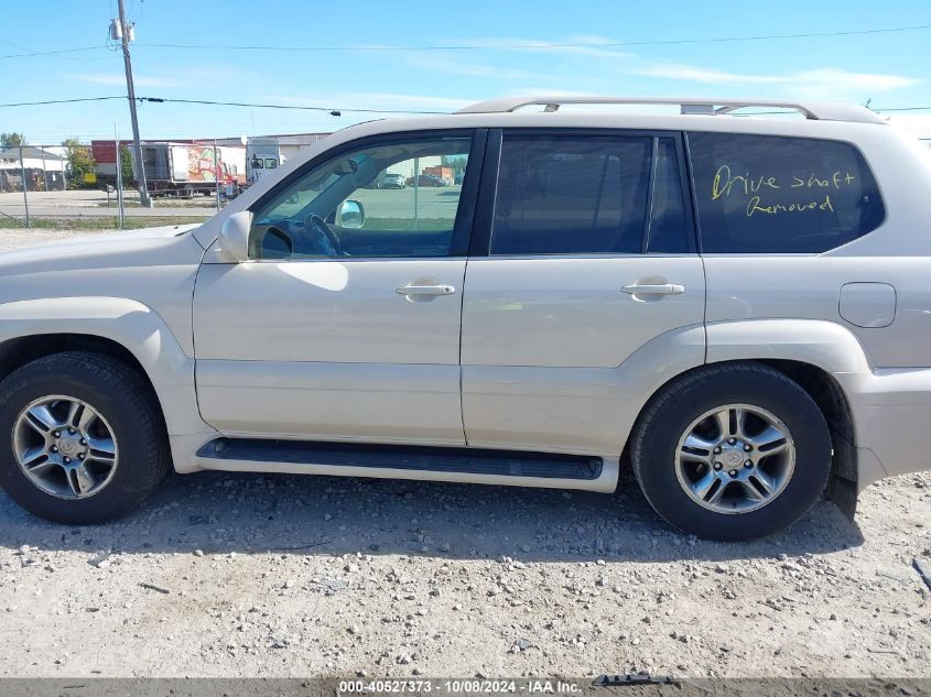 2003 Lexus Gx 470 470 VIN: JTJBT20X330004697 Lot: 40527373