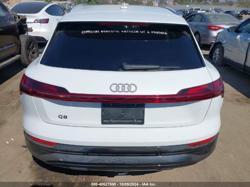 2024 Audi Q8 E-Tron Premium Plus Quattro VIN: WA15AAGE8RB028828 Lot: 40527500