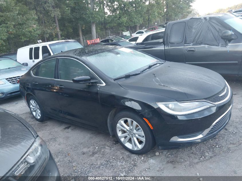 2016 Chrysler 200 Limited Platinum VIN: 1C3CCCAB0GN189160 Lot: 40527512