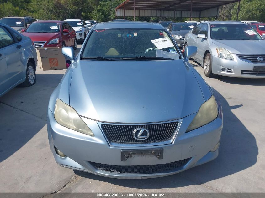 JTHBE262362001217 2006 Lexus Is 350