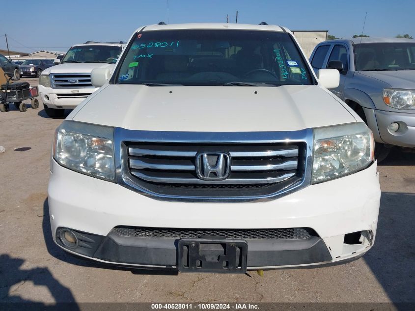 2012 Honda Pilot Touring VIN: 5FNYF3H92CB016535 Lot: 40528011