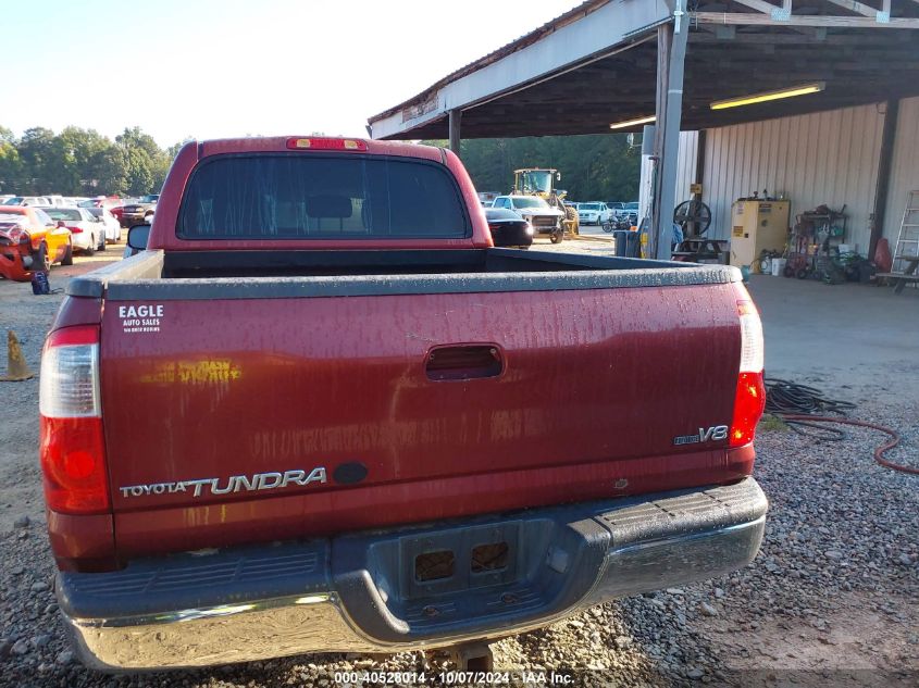 2006 Toyota Tundra Sr5 V8 VIN: 5TBET341X6S522490 Lot: 40528014