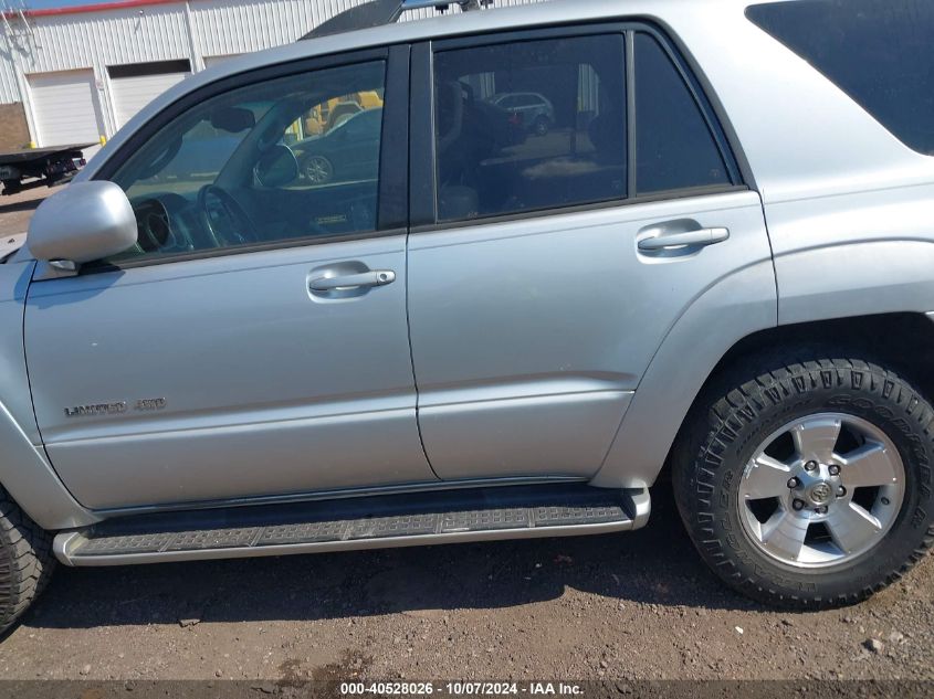 2004 Toyota 4Runner Limited V8 VIN: JTEBT17R240031102 Lot: 40528026