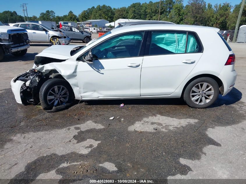 2019 Volkswagen Golf 1.4T S/1.4T Se VIN: 3VWG57AU2KM018409 Lot: 40528083