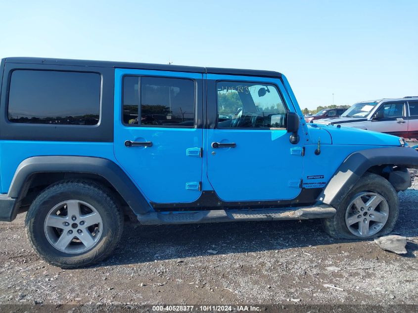 2018 Jeep Wrangler Unlimited Sport VIN: 1C4BJWDG0JL890953 Lot: 40528377