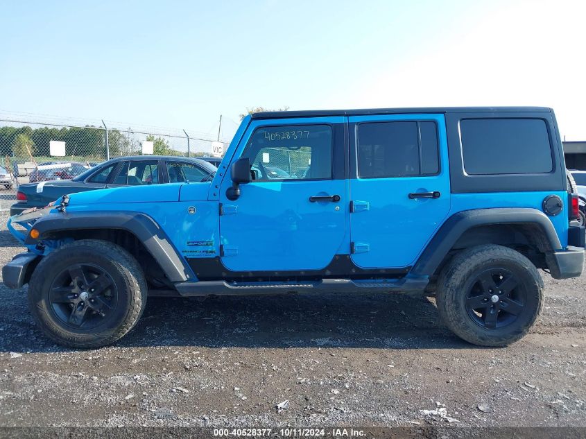 2018 Jeep Wrangler Unlimited Sport VIN: 1C4BJWDG0JL890953 Lot: 40528377