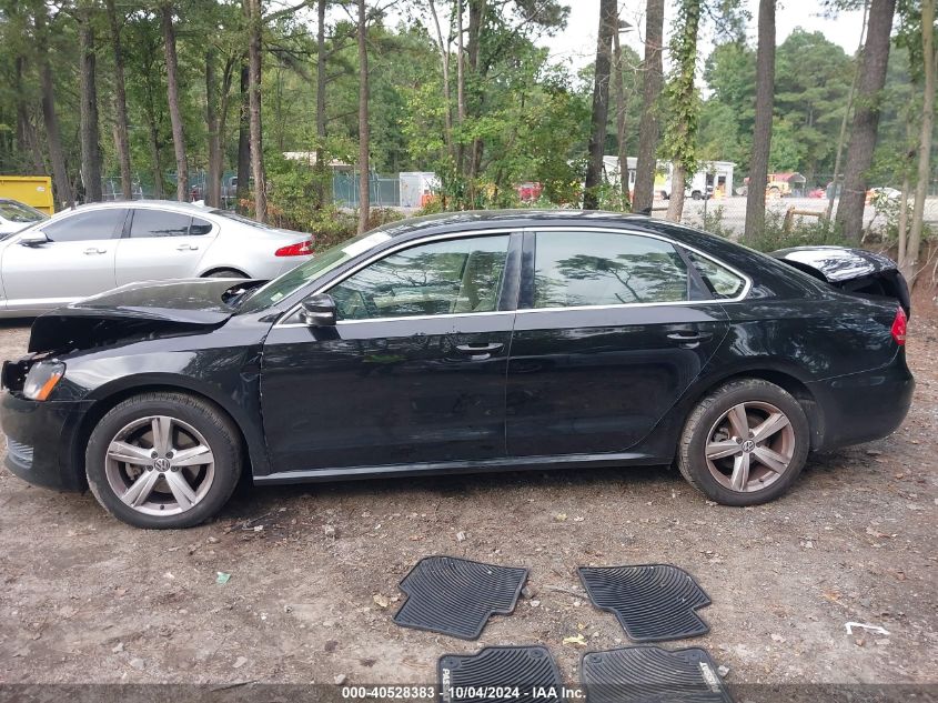 1VWBP7A32DC031001 2013 Volkswagen Passat 2.5L Se