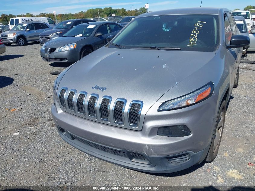 2015 Jeep Cherokee Sport VIN: 1C4PJLABXFW547375 Lot: 40528484