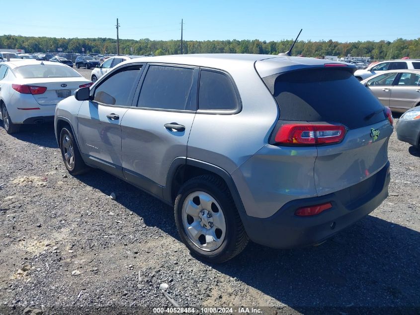 2015 Jeep Cherokee Sport VIN: 1C4PJLABXFW547375 Lot: 40528484