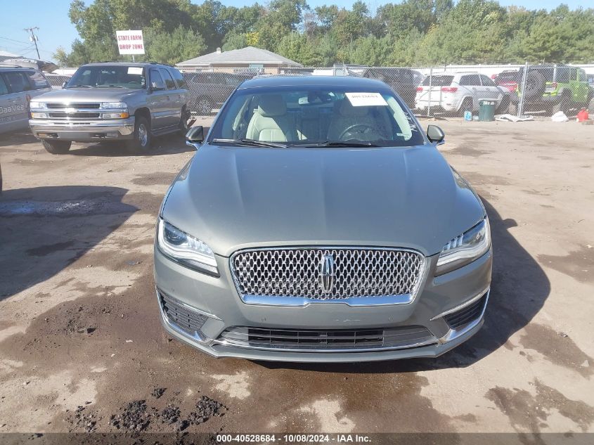 2017 Lincoln Mkz Hybrid Reserve VIN: 3LN6L5MU4HR606534 Lot: 40528684