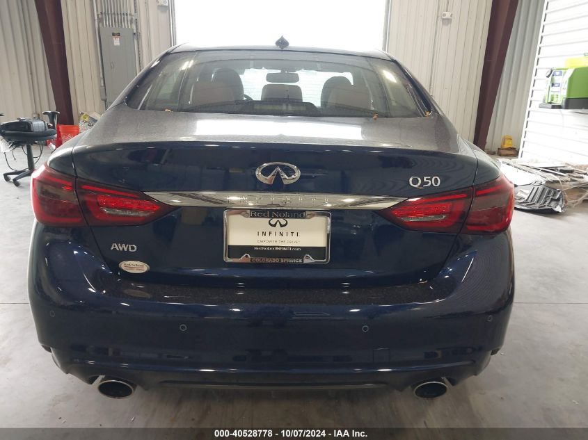 2024 Infiniti Q50 Luxe Awd VIN: JN1EV7BR9RM631852 Lot: 40528778