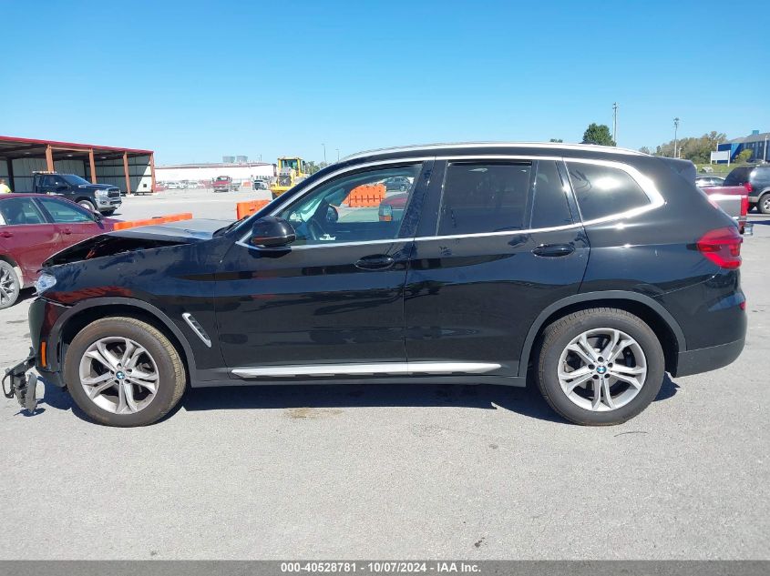 2021 BMW X3 xDrive30I VIN: 5UXTY5C09M9E17022 Lot: 40528781