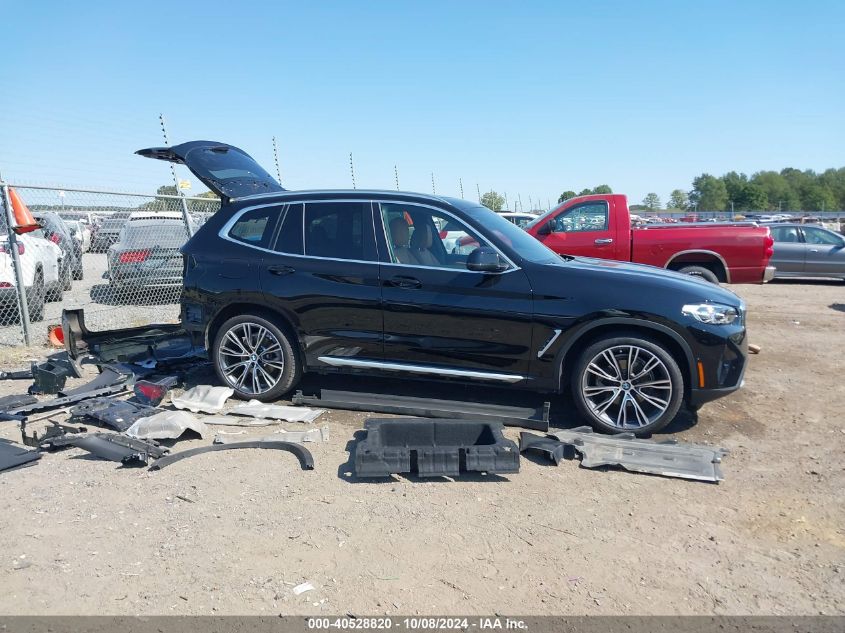 2023 BMW X3 xDrive30I VIN: 5UX53DP02P9P09625 Lot: 40528820