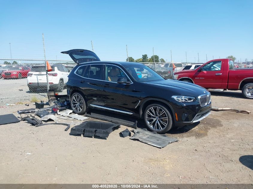 2023 BMW X3 XDRIVE30I - 5UX53DP02P9P09625