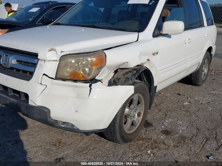 2007 Honda Pilot Ex-L VIN: 2HKYF18747H532258 Lot: 40528828