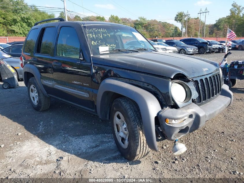 1J4GL48K23W534972 2003 Jeep Liberty Sport